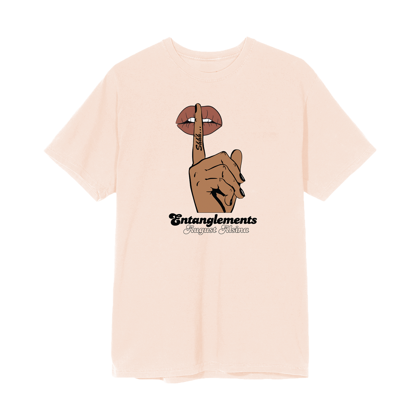 Entanglements Whisper Peach T-Shirt