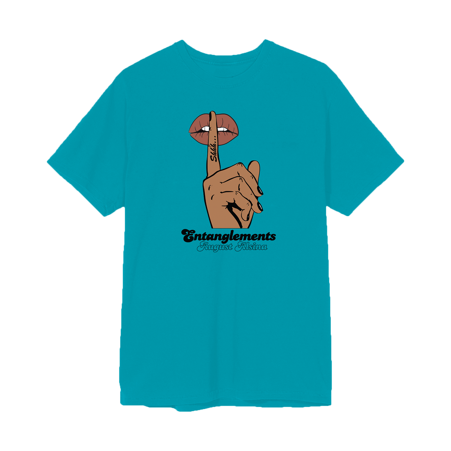 Entanglements Whisper Teal T-Shirt